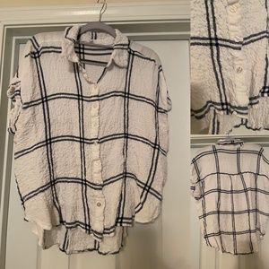 Size 2X Gauze Print Top TJMAXX